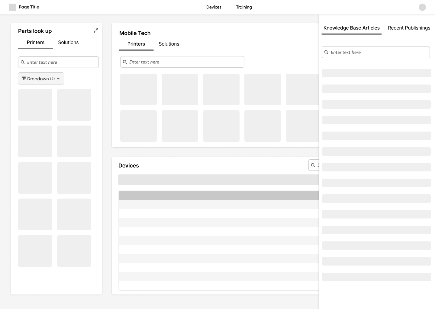 Low fidelity mockup - early concept 2