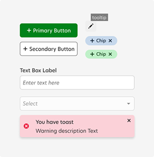 Light mode component example